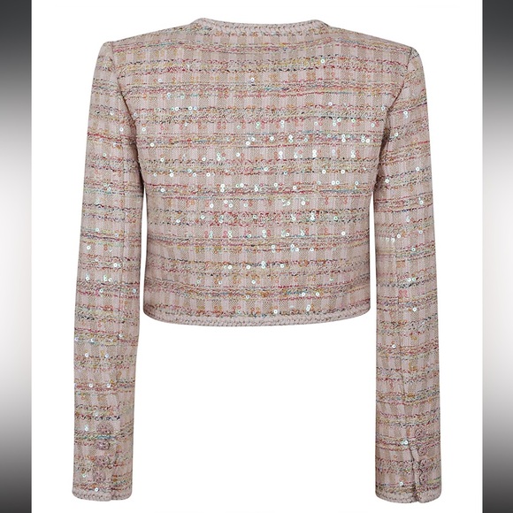 Self-Portrait Cropped Boucle Tweed jacket - Picture 3 of 6